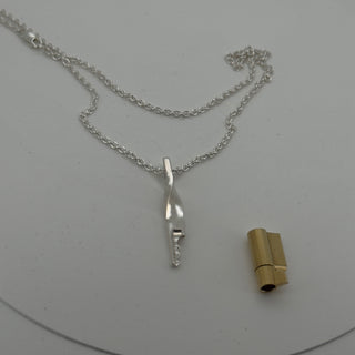 Twisted – Sterling Silver Chastity Key
