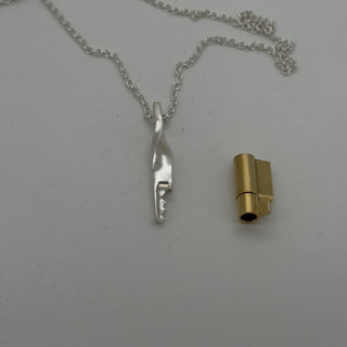 Twisted – Sterling Silver Chastity Key