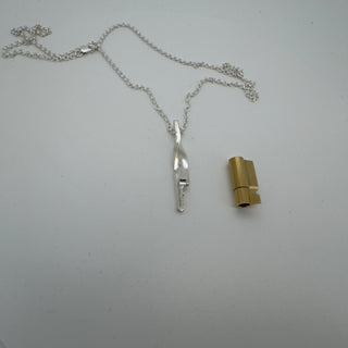 Twisted – Sterling Silver Chastity Key