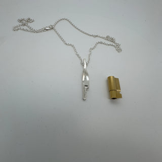 Twisted – Sterling Silver Chastity Key