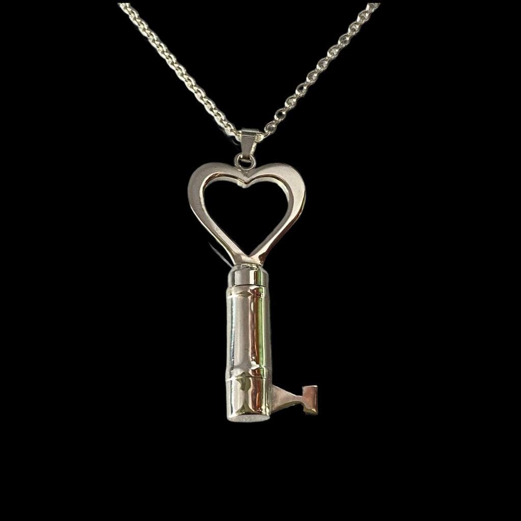Chastity key Secret Open your Heart | handmade silver chastity key ...