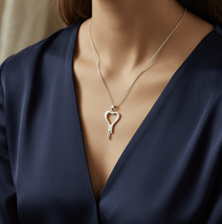 chastity-shop Keys with cylinder lock Open your Heart chastity key