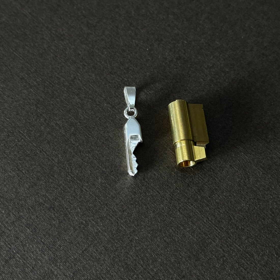 Silver chastity keys with cylinder lock – chastity-shop