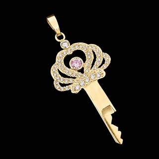 chastity-shop The Royal Gold – 14K Gold Chastity Key Pendant