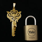 chastity-shop 14 carat yellow gold Le Baroque with padlock