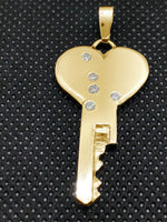 chastity-shop 14 carat yellow gold Lock of Love padlock