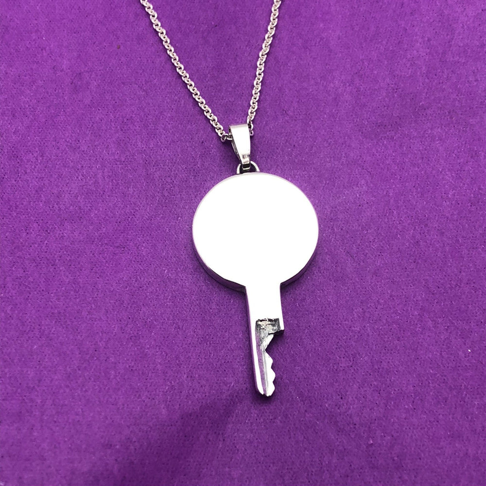Mirror Lock Key The Mirror handmade silver chastity key with cylinder | chastity-shop