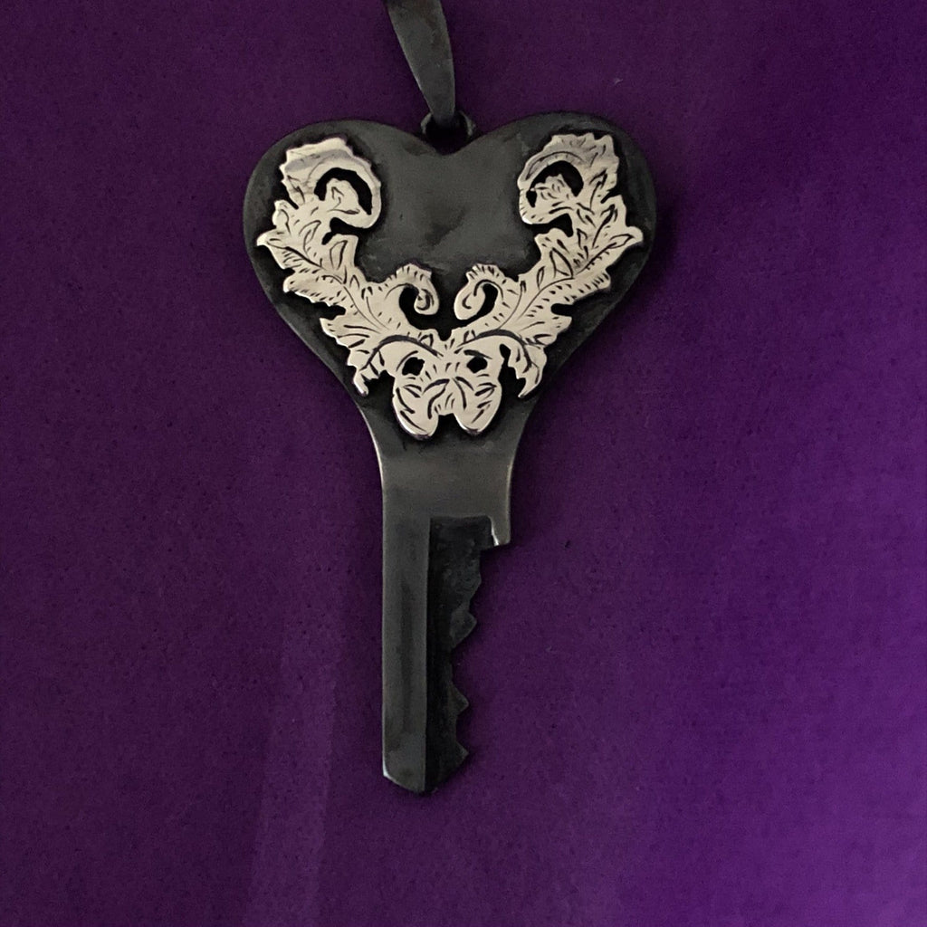 The Valentine handmade silver chastity key | chastity-shop