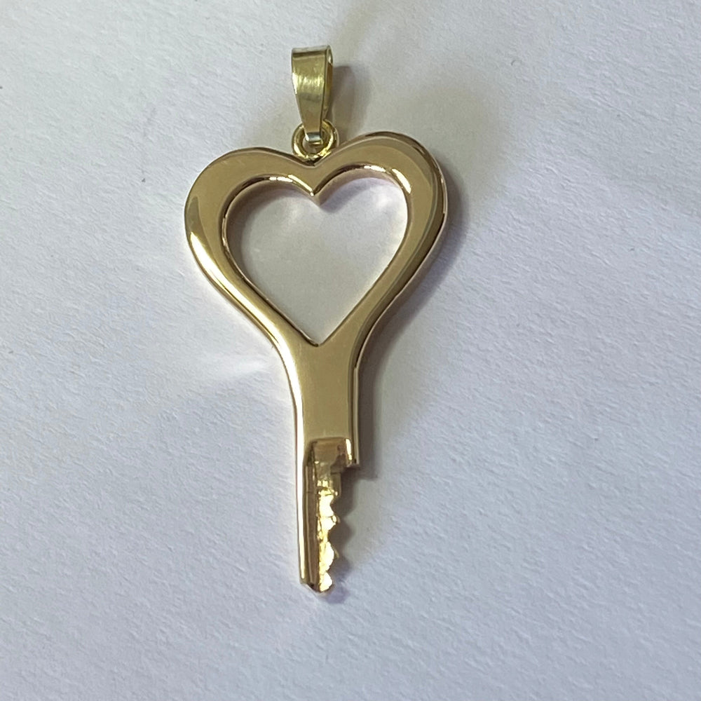 chastity-shop 14 carat yellow gold Open your Heart with cylinder lock