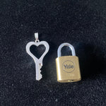 chastity-shop Keys with padlock Open your Heart chastity key with padlock